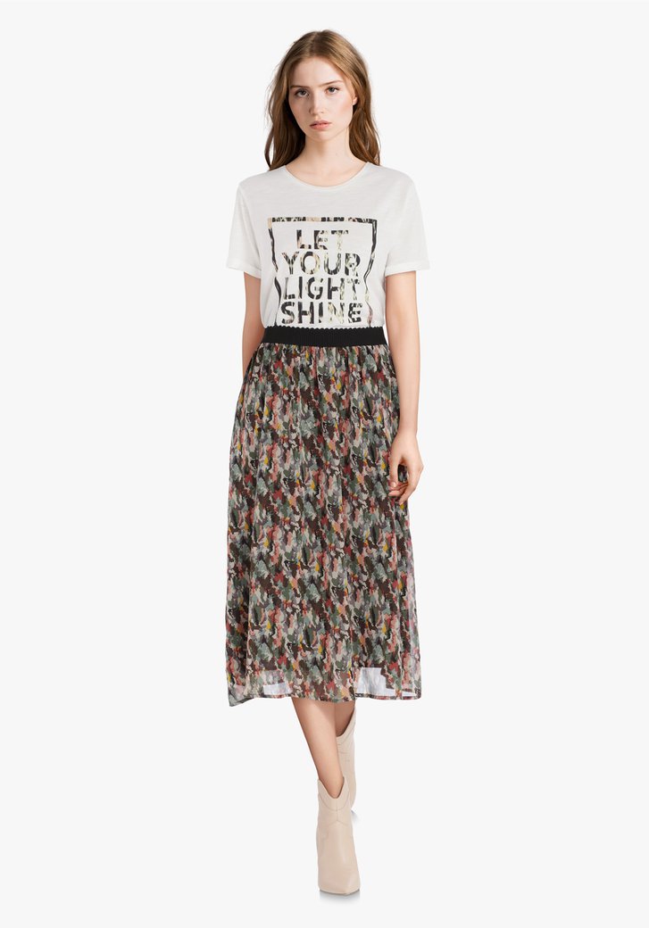 jupe midi taille elastique