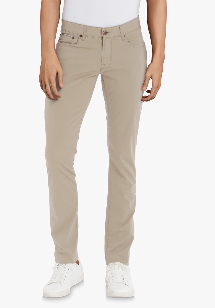 Lichtbeige broek – Jefferson – slim fit van Brassville | | e5 mode