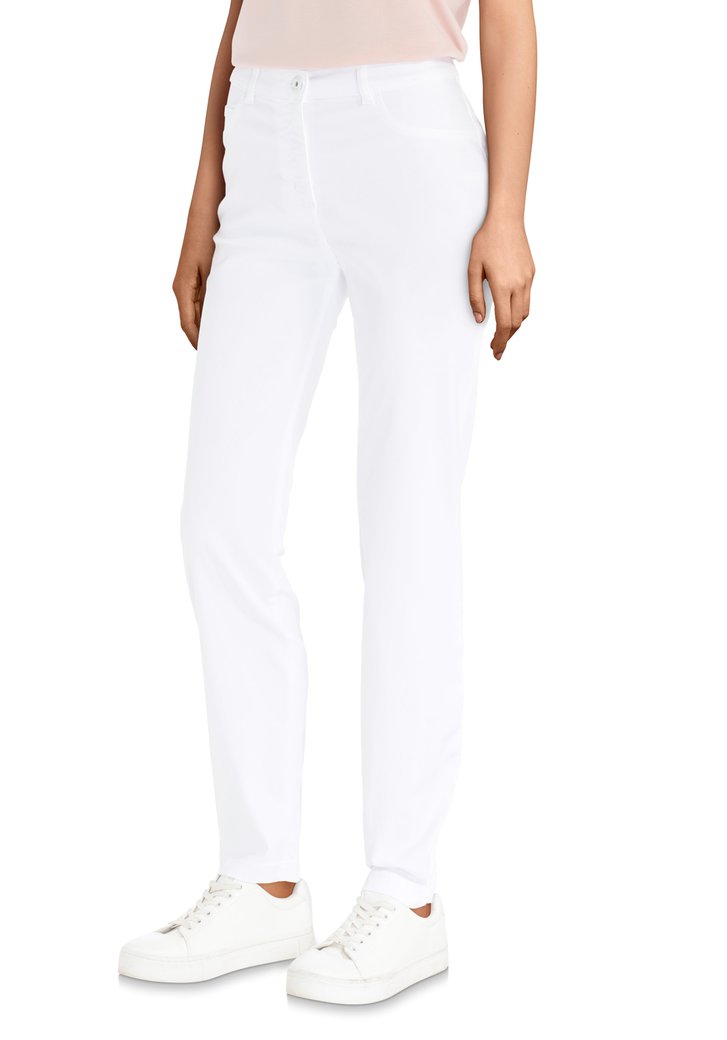 witte broek – slim fit van liberty island | 5202432 | e5 mode