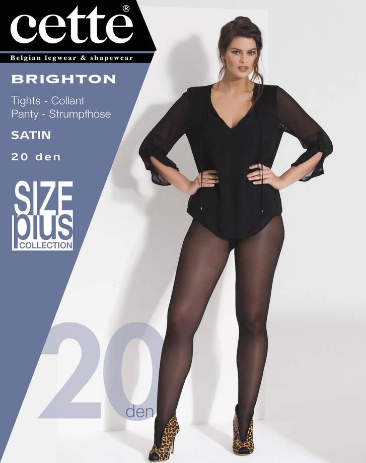 Collants nylon black Brighton 20 den