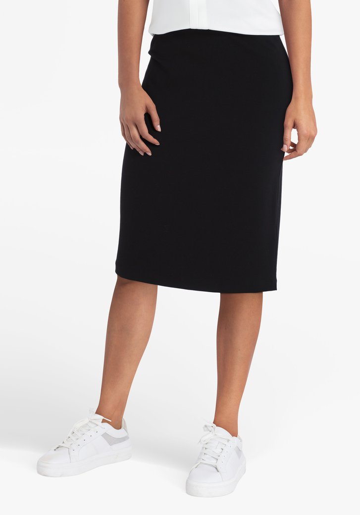 jupe noire taille elastique