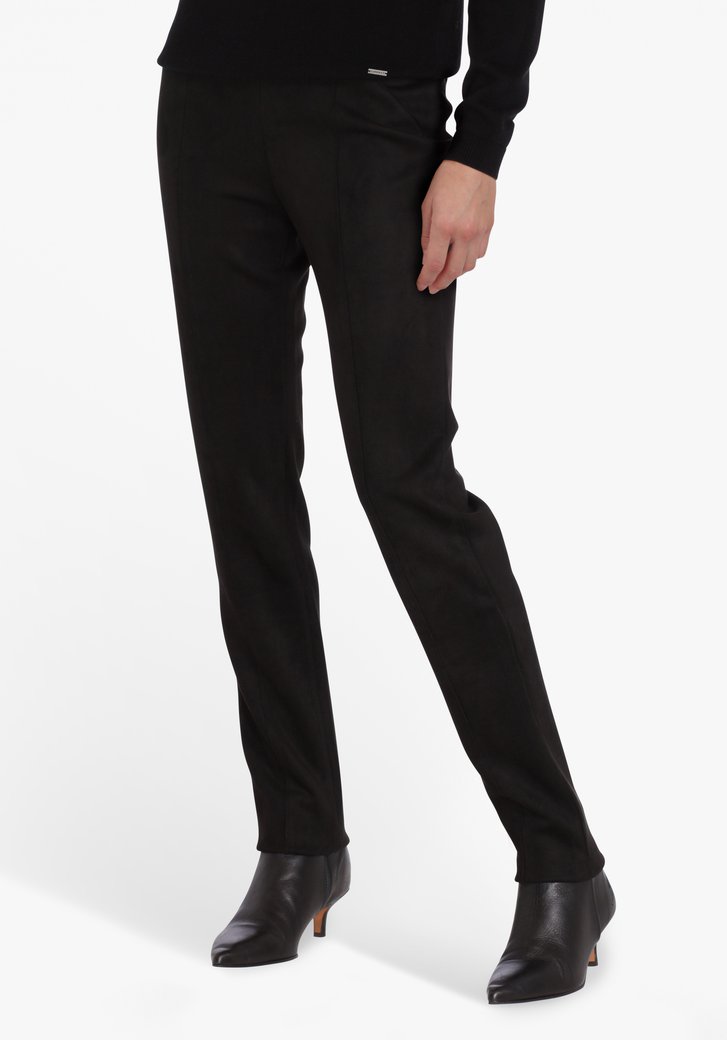 Pantalon en daim noir - slim fit