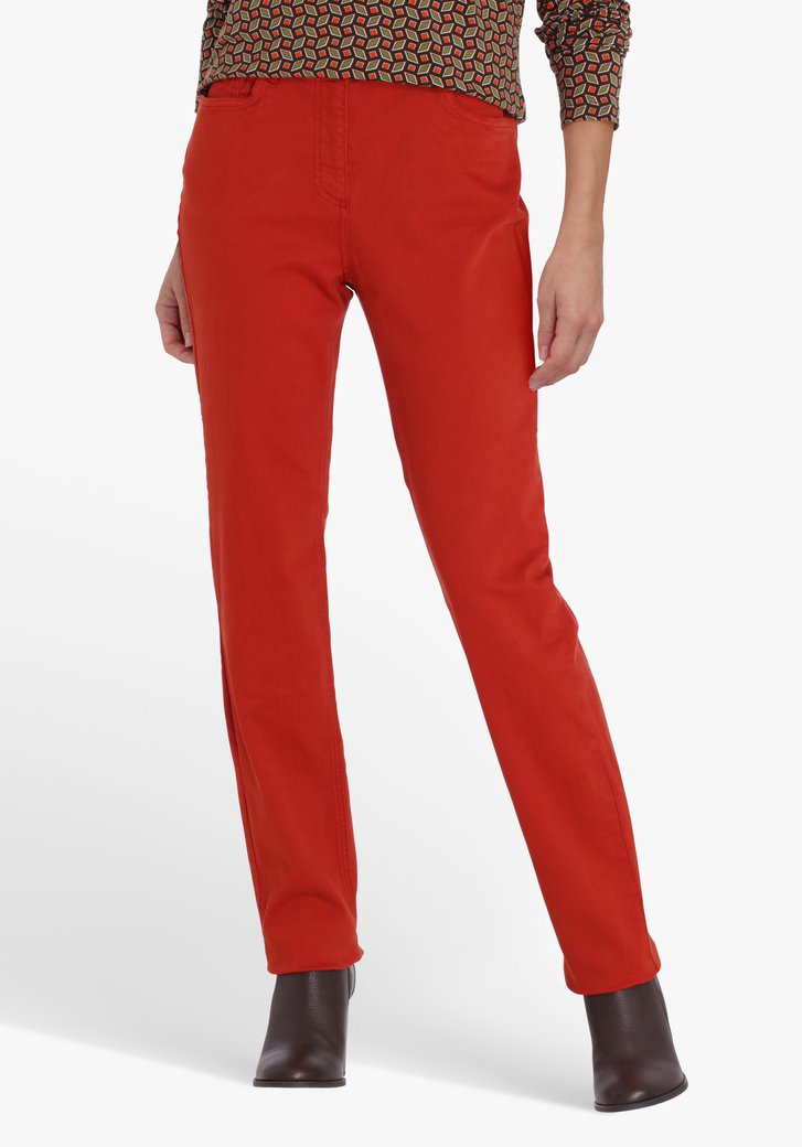Pantalon marron orange - straight fit