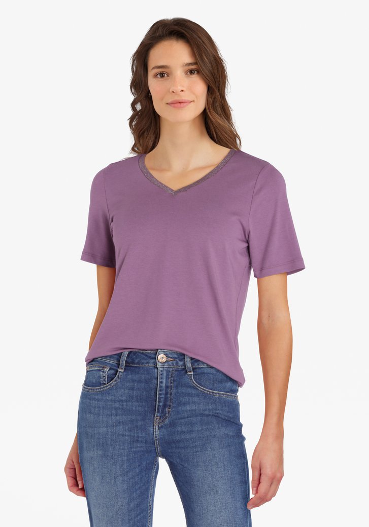 T-shirt uni custom fit Polo Ralph Lauren en violet pour vêtements homme |  Galeries Lafayette : un large choix de $libelle | Galeries Lafayette